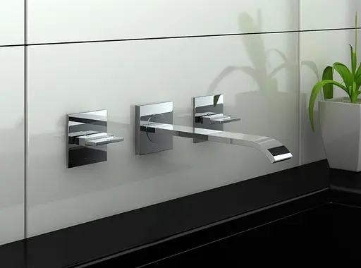 Смеситель для умывальника Kohlman Axis chrome + BOX скрытого монтажа QW190N Хром - фото 2