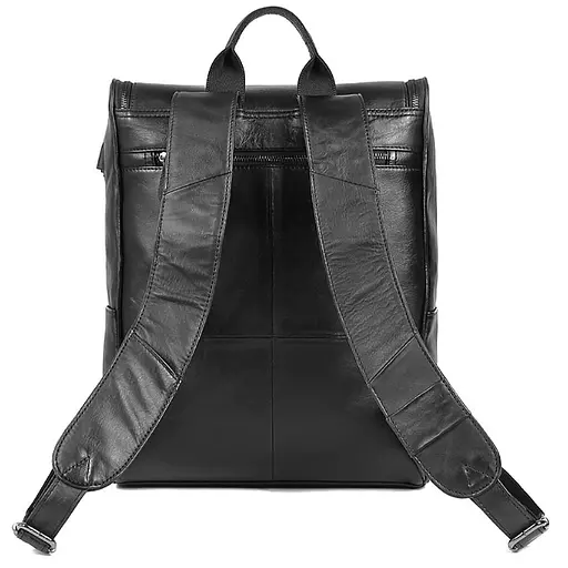 Кожаный городской рюкзак для ноутбука John McDee 30.5х40.5х12 см sum0028440 - фото 4