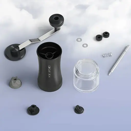 Кавомолка ручна Circle Joy Coffee Grinder (CJ-SMDJ01) Black - фото 5