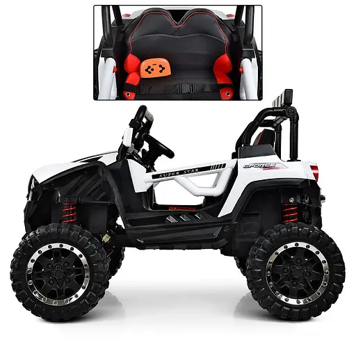 Електромобіль дитячий Bambi Racer M 3804EBLR-1 з USB і MP3 Білий - фото 3