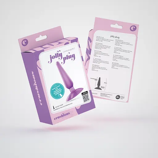 Анальна пробка Crushious Jolly лілова - фото 5