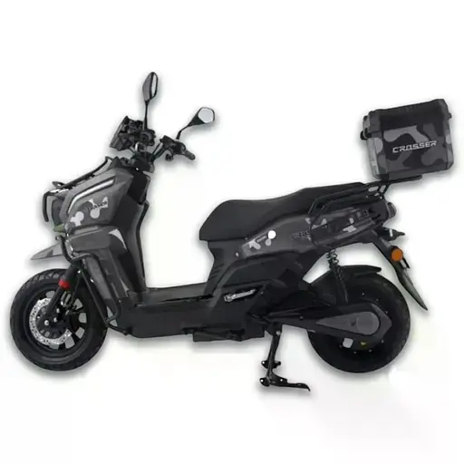 Електроскутер Двомісний Crosser CR-21 (2500W 72V/35Ah) Графенова батарея Чорний - фото 2