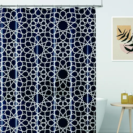 Шторка для ванної Werk WK-10016 Планетарій без кілець 180 x 180 см (147977)