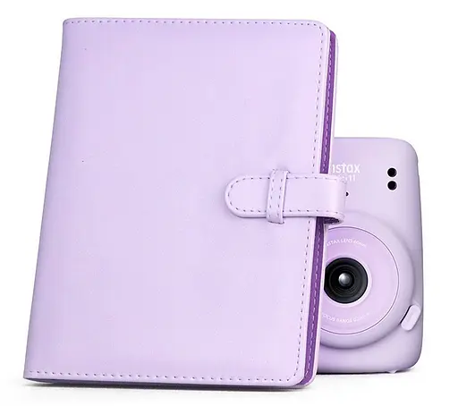 Фотоальбом для Fujifilm Instax Mini 12, 11, 40, 41, 70, 90, 99, EVO, Link Liplay Polaroid 300 Z2300 на 128 фото фіолетовий - фото 2
