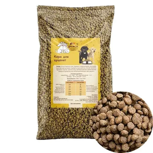 Сухий корм Дружок Економ класу для цуценят з куркою 10кг - фото 1
