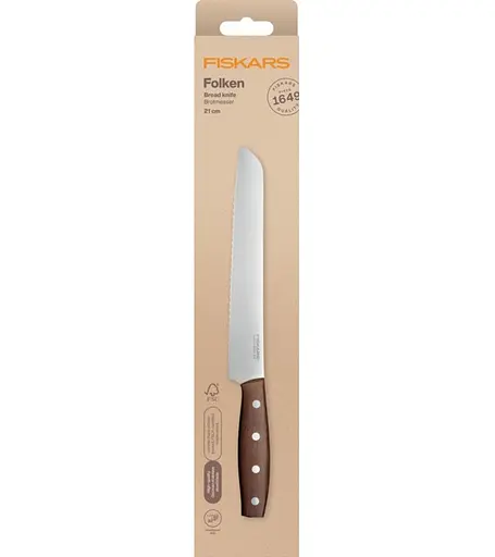 Нож для хлеба Fiskars Folken FSC 21 см (1075695) - фото 4