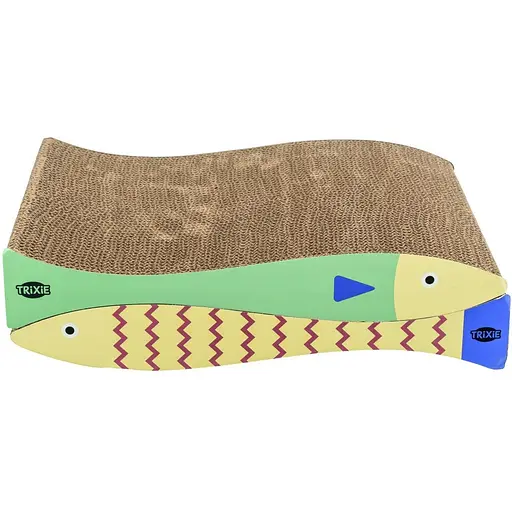 Дряпка Trixie для котів Риба картонна з котячою м'ятою 2 шт. 40х30х11 см м'ятно-кремовий - фото 2