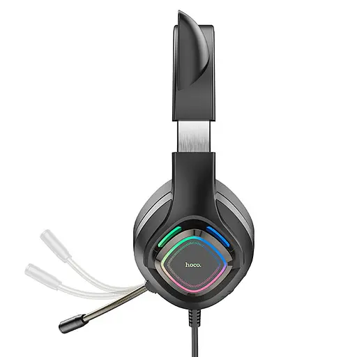 Накладні навушники Hoco W107 Cute cat (USB+3.5mm/2m) Phantom Cat - фото 4