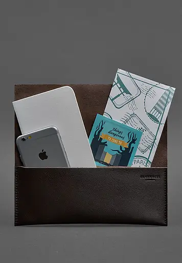 Шкіряний тревел-кейс Voyager 1.0 темно-коричневий - фото 3