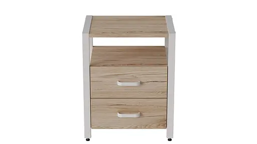 Тумба универсальная Ferrum-decor Вивьен 2/2 50x41x40 белый ДСП Дуб Сан-Марино 16мм (FRD-104162) - фото 7