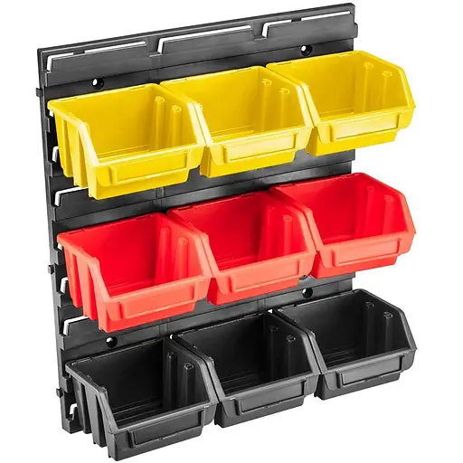 Панель для мастерской TOPEX, с лотками и доп. принадлежностями, размер 34.5x38.5x12.5 см 79R170 - фото 1