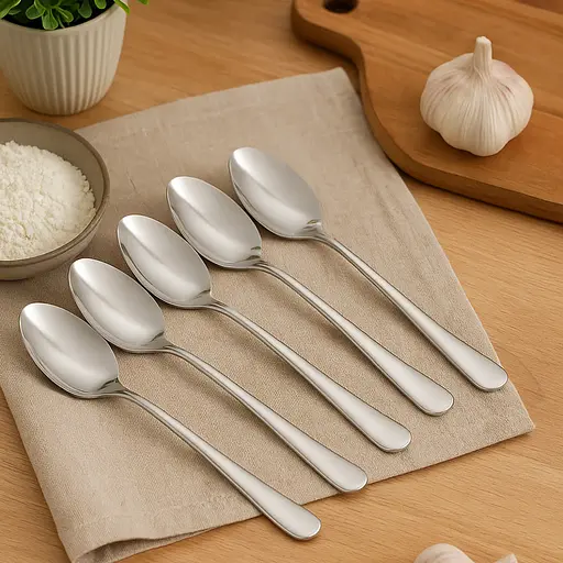 Набір столових ложок "Classic" із нержавіючої сталі (6 штук, довжина 20.5 см), Kitchen Master 86924 - фото 1