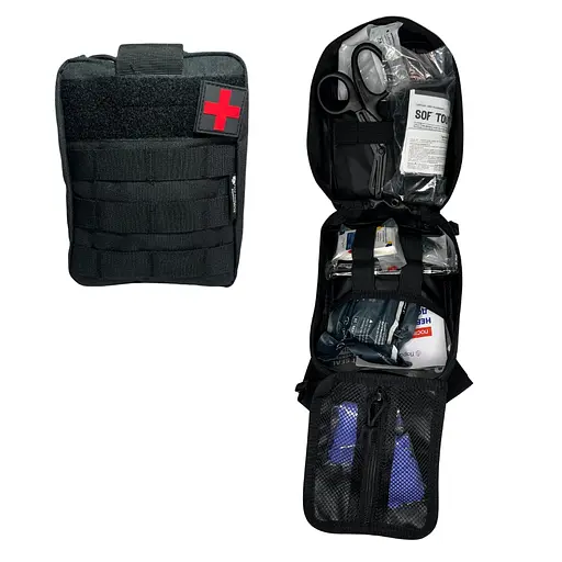 Аптечка индивидуальная первой помощи IFAK Individual Kit расширенная (с турникетом SOF-T Gen 5) - фото 1