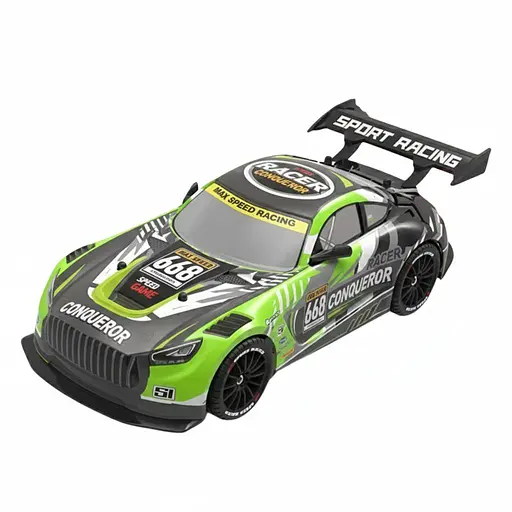 Радиоуправляемая Машина Дрифт YF 668 RC 3-01, 4WD, 2 Комплекты Колес, Пара, Акум. 7.4V, Зеленая