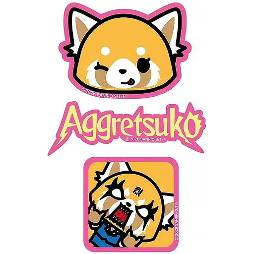 Набір бейджів Kite Aggretsuko на липучці 3 шт. (AR26-3012) - фото 1