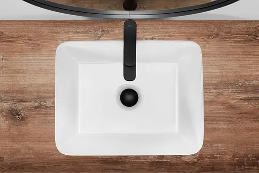 Умивальник Rea Anita N 48 накладний білий REA-U0669, Білий - фото 5