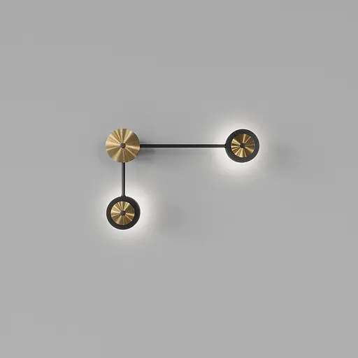 Настінний світильник SV0033-2 BK+GD 3000К - фото 1