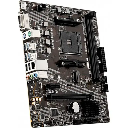 Материнская плата MSI A520M-A Pro (A520M-A PRO) (Socket AM4, AMD A520, Micro-ATX) - фото 3
