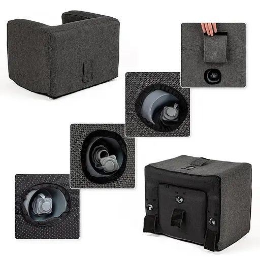 Надувное кресло Wall Sticker SW-00002292 серое - фото 4