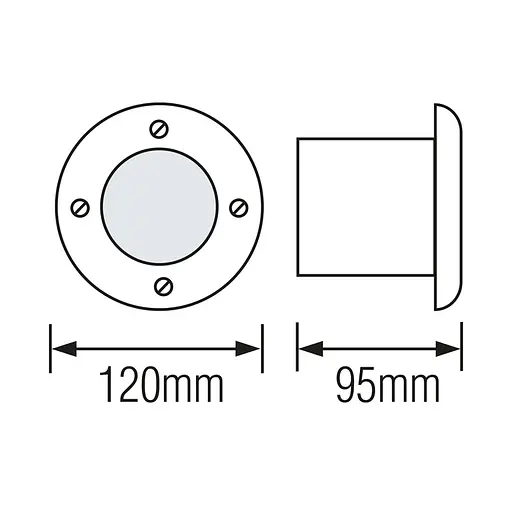 Світильник тротуарний AZUR-6 (079-029-0006-010) мат.хром - фото 2