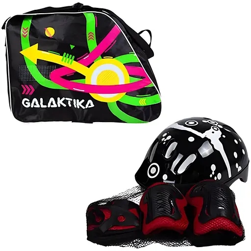 Ролики квади RS-0039 M (34-38) з підсвіткою рожеві - фото 3