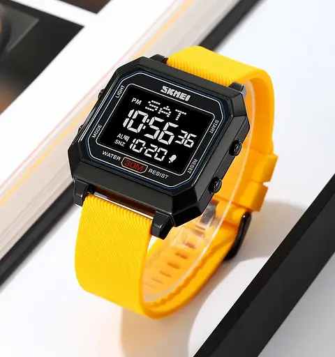 Годинник чоловічий спортивний наручний Skmei 2150 Жовтий - фото 6