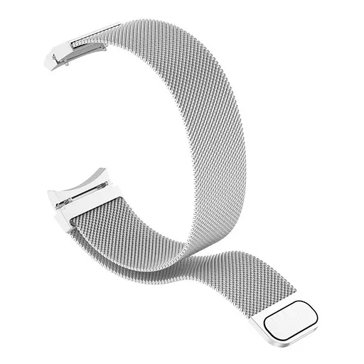 Браслет Samsung Galaxy Watch 4 - Silver Watchbands Milanese Loop ширина кріплення 20мм металевий (WB00S4MMILANESE4SILVER) - фото 2