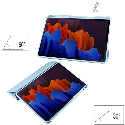 Чохол TPUCristal SlimTPU Spen holder Samsung Galaxy Tab S9/S9 Fe Голубий - фото 3