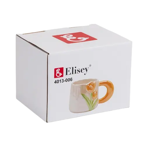 Чашка Elisey Жовті тюльпани 400 мл жовтий (4013-006)   - фото 3