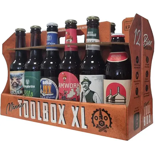 Подарунковий крафтовий набір пива Kalea Toolbox XL світле 0.33 л x 12 шт.