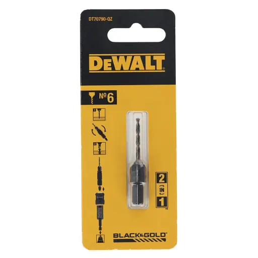 Свердло пілотне з зенкером DeWalt Flip & Drive №6 для DT70786 діаметр 2.35 мм під шурупи d3 мм (DT70790) - фото 3