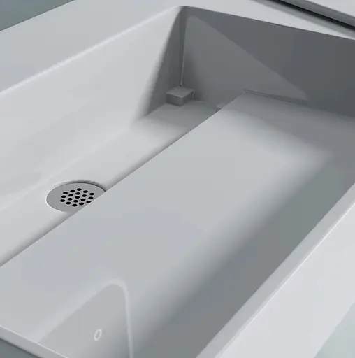 Умивальник Rea Archi 90 white накладний підвісний REA-U4301, Білий - фото 3