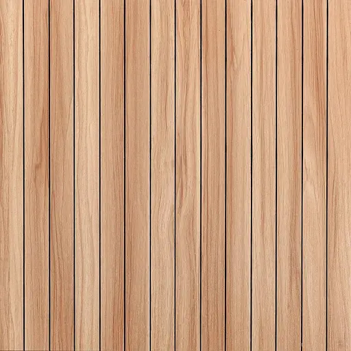 Покрытие виниловое самоклеющееся Wall Sticker 3D рейки 600х600х2.8мм Тик золотистый SW-00002203 - фото 1