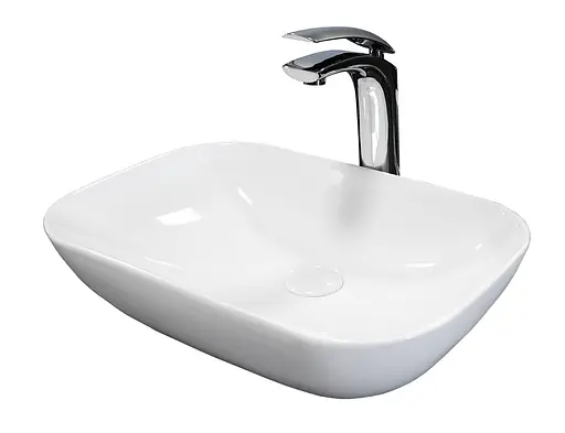 Умивальник Rea Celia slim накладний білий REA-U1952, Білий - фото 4