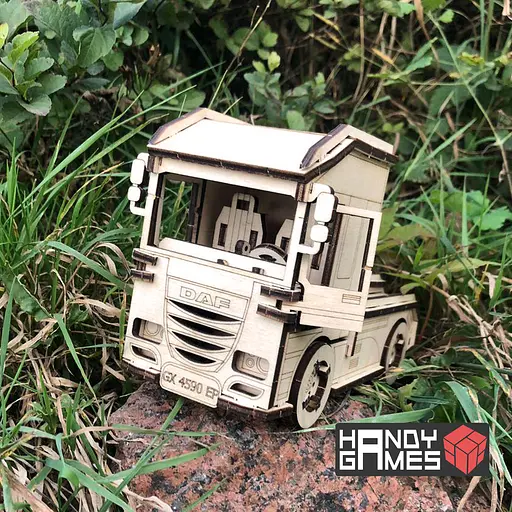 Дерев'яний конструктор Вантажівка DAF 93 деталі - фото 2