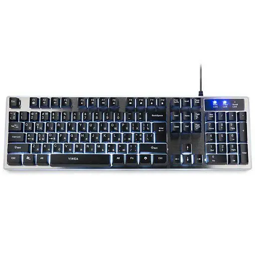 Клавіатура Vinga KBG839 black (KBG839 black) - фото 1