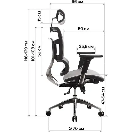Офисное кресло GT Racer B-237A, черное (B-237A Black) - фото 15