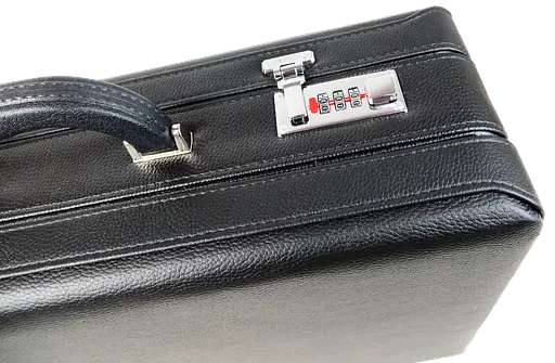 Большой дипломат Portfolio с расширением из эко кожи черный sum0028875 - фото 9
