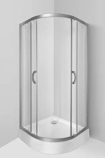 Душевая кабина AM.PM Bliss Round 3/ 4 90x90 без поддона, профиль хром, матовое стекло W56G-301-090CM - фото 3