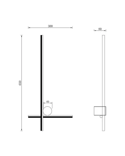 Бра, настінний світильник Zuma Line 5905316665606 Mill LED 1x14W 4000K 780Lm IP20 чорний - фото 2
