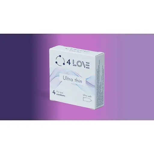 Презервативи 4Love Ultra thin ультра тонкі 4 шт. - фото 5