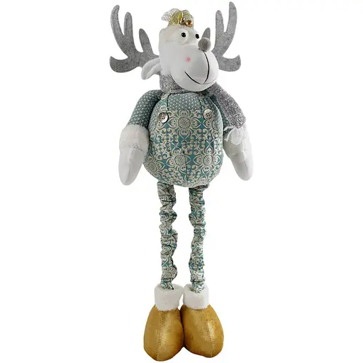 Новогодняя декоративная игрушка C 67849 с телескопическими ножками, олень.