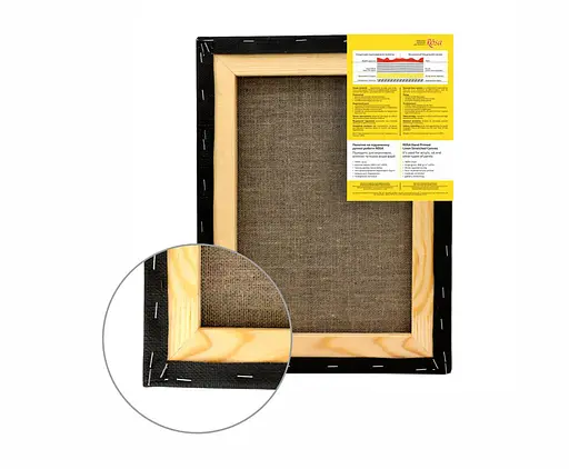 Підрамник Rosa 20×30 см модуль №1 крупне зерно Чорний грунт льон - фото 2