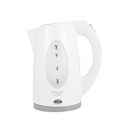 Электрочайник пластиковый Adler AD 1208 white 1,8 литр - фото 1