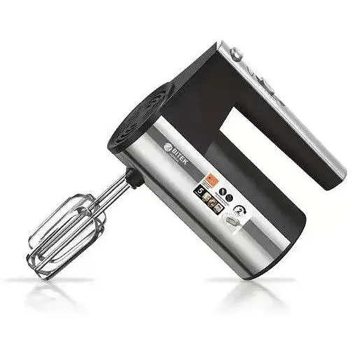 Ручний міксер з підставкою Bitek 5 швидкостей із насадками для тесту BT-6629A 800 Вт Сірий із чорним - фото 5