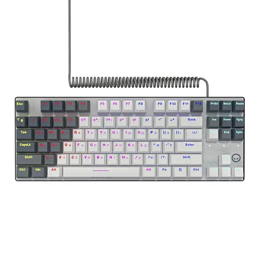 Клавиатура Lorgar Azar 514 TKL RGB EN+UA White (LRG-GK514TKL-WH-UA) - фото 2