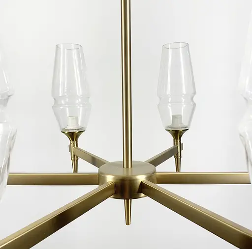 Підвісна люстра Lita із видовженими плафонами Line.F Кількість ламп 8 - фото 5