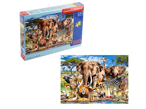 Пазлы Castorland Дикие зверята, 260 элементов, 32x23 см, B-27545 - фото 2