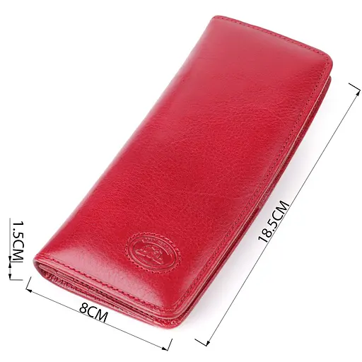 Стильный женский кошелек из натуральной глянцевой кожи Tony Perotti 18.5х8х1.5 см acs0032271 - фото 3