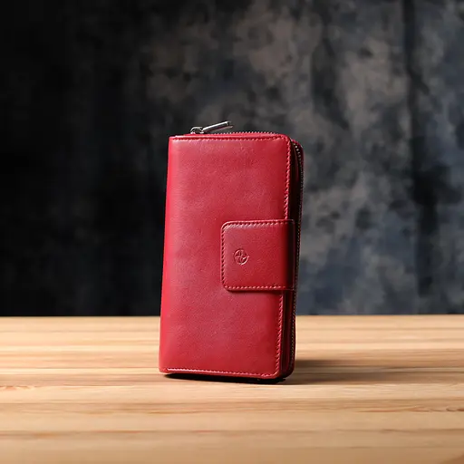 Женский вертикальный кошелек из натуральной кожи Tony Perotti 17х9.5х2.5 см acs0032275 - фото 10